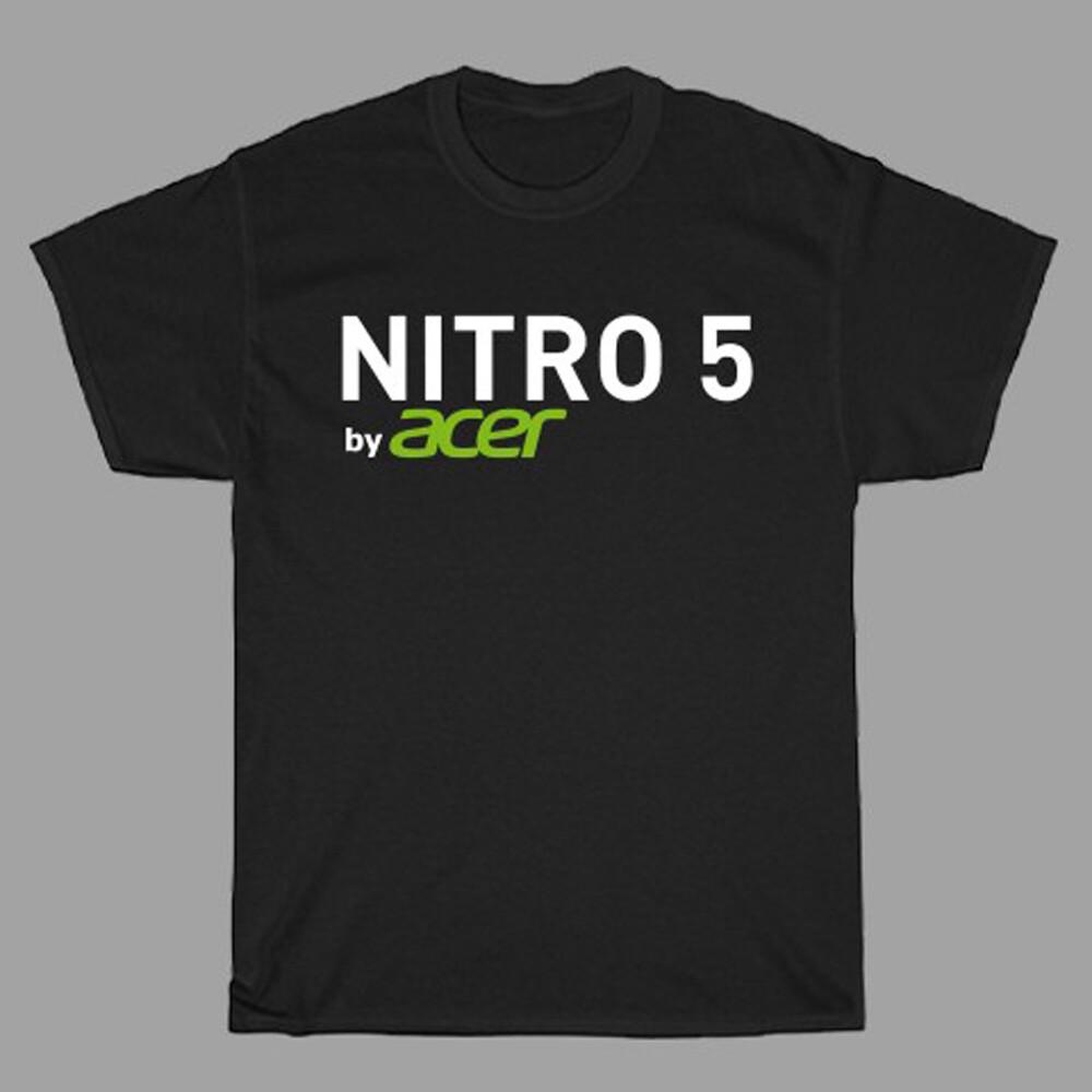 Acer Nitro 5 Computer Gaming Men#039;s Black Size S to 3XL Unisex T-Shirt Graphic Tee S