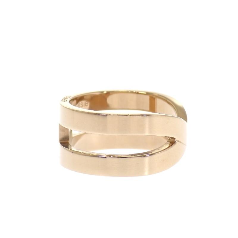 HERMES   Scarf Ring Gold Metal Women