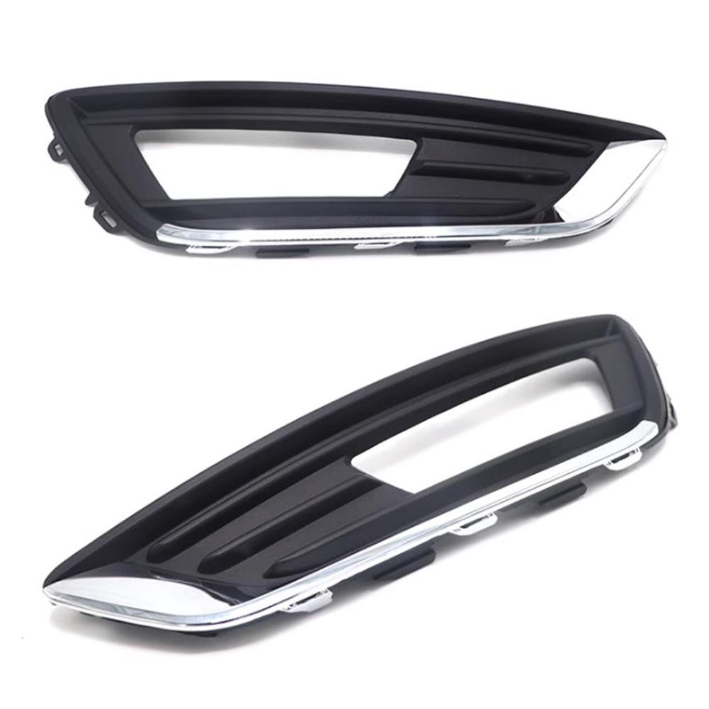 Car Foglight Foglamp Front Bumper Fog Light DRL Daytime Driving Lamp Cover Frame Hood Grille For Ford Focus MK3 2015 - 2018