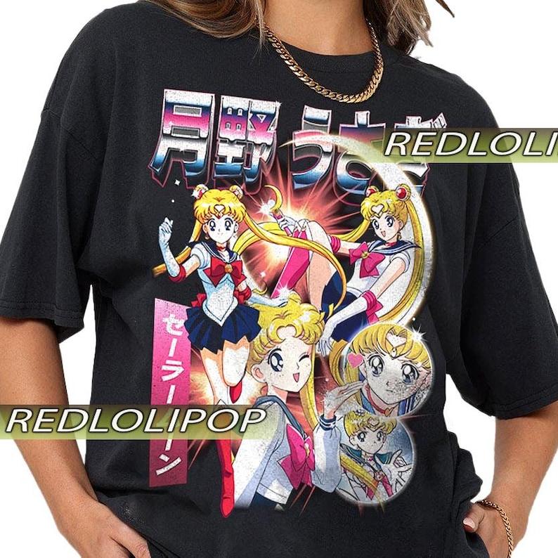 Vintage Anime Usagi Tsukino Sailor Moon Retro Shirt, Gift For Woman and Man kids T-Shirt 120