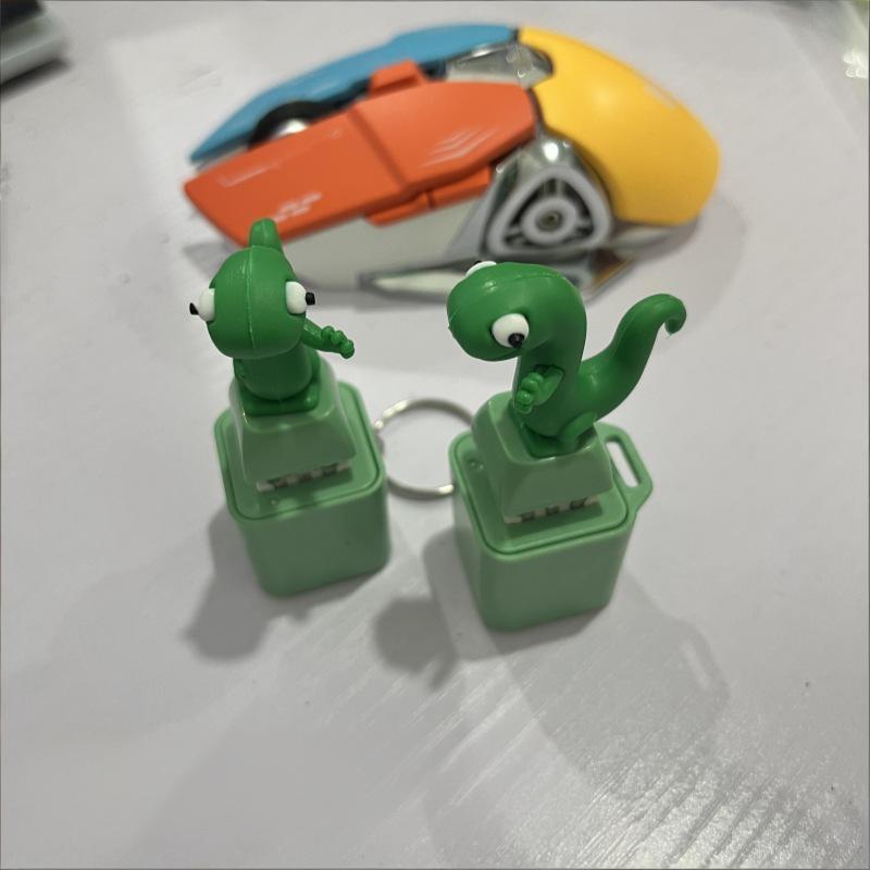 Interactive LED Light Lizard Keychain with Realistic Sounds for Educational and Fun Purposes