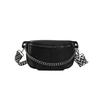 Super Fire Breast Bag Chain Texture Fanny Pack Women'S Literary Shoulder Bag Tide