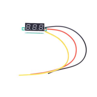 Voltmètre numérique 0,28 pouces DC 0-100V Testeur de tension Mini voltmètre DC Détecteur de compteur