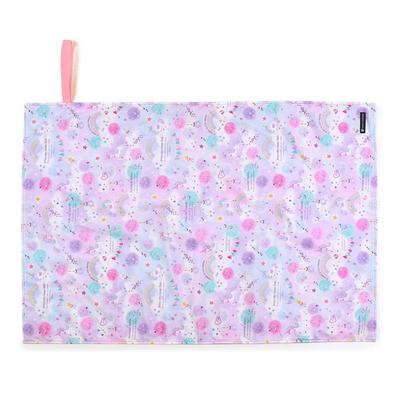 COLORFUL CANDY STYLE Leisure Sheet Lightweight Unicorn Fantasy Lightweight Compact for Children Perfect for Sports and Girls with a Pocket Tissue