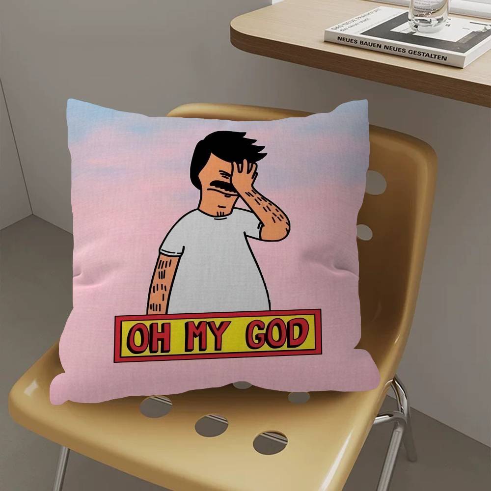 Cartoon B-Bobs B-Burgers Pillow Gifts Home Office Furnishings Bedroom Sofa Car Cushion Cover case 45x45cm