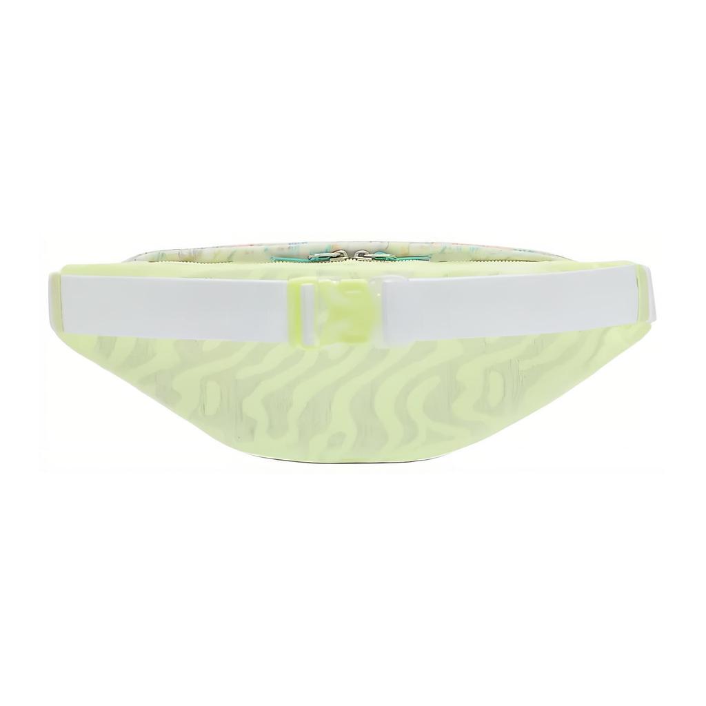 New Nike Heritage Fabric Shoulder Bag Crossbody Bag Fanny Pack Regular Unisex White & Light Yellow Green & Cactus Green FN4248-100