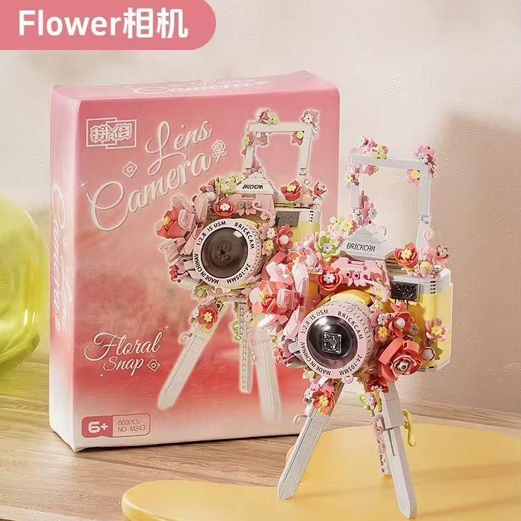 Photo Camera Moc Building Blocks Toys Sets Mini Blocks Construction Set Diy Bricks Toy For Kids Girl 6 Year Gift Home Decoration