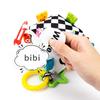 Jingle Toy for Stroller Bed Bell Hang the Baby's Bedside to Soothe Wind Chimes Clinking Rings & Silicone Teether