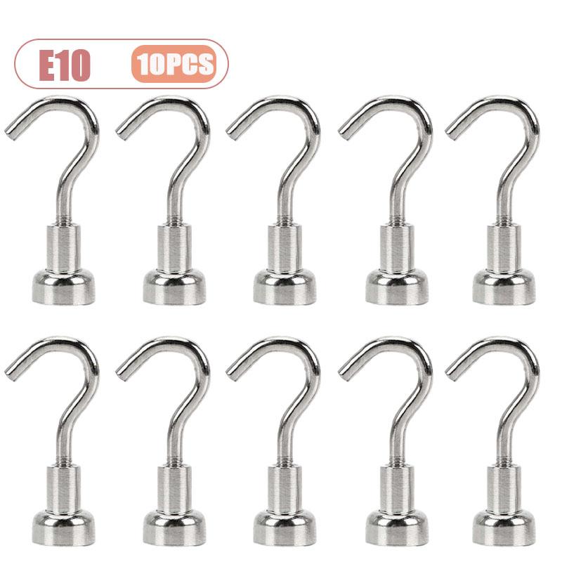 1-40PCS Magnetic Hook for Kitchen Fridge Storage No Drill Suction Cup Strong Magnet Organizer for Hanging Items