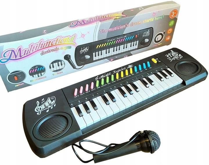 Keyboard Duży Dla Dzieci Pianino Organy + Mikrofon
