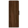Wall Cabinets 2 Pcs Brown Oak Effect Particleboard