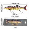 8-Section Lure Biomimetic Segmented Bait Submerged In Water For Long-Distance Freshwater Sea Fishing, Including Perch Fishing Gear