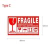 Self-Adhesive Fragile Label for Air Transport: Do Not Press/Drop, Anti-Pressure/Drop