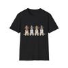 Hundehalstuch Aquarell Vintage Stil Schwarzes T-Shirt Ästhetisches Grafik-T-Shirt