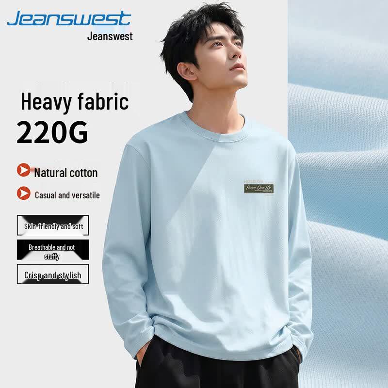 Jeanswest Men's Long-Sleeve Cotton T-Shirt