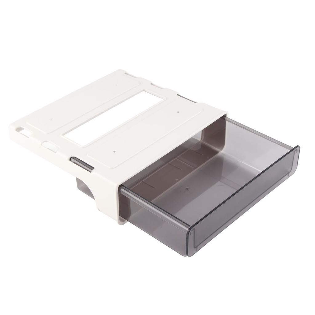 Under Desk Storage Box Large Capacity Plastic Adhesive Concealed Shelf Drawer Organizer for Phones