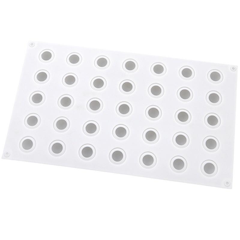 35 Cells Jelly Candy Chocolate Mould Silicone Cake Molds Ice Cube Tray Kitchen Chocolate Truffle Bakeware Decorating Tools белый