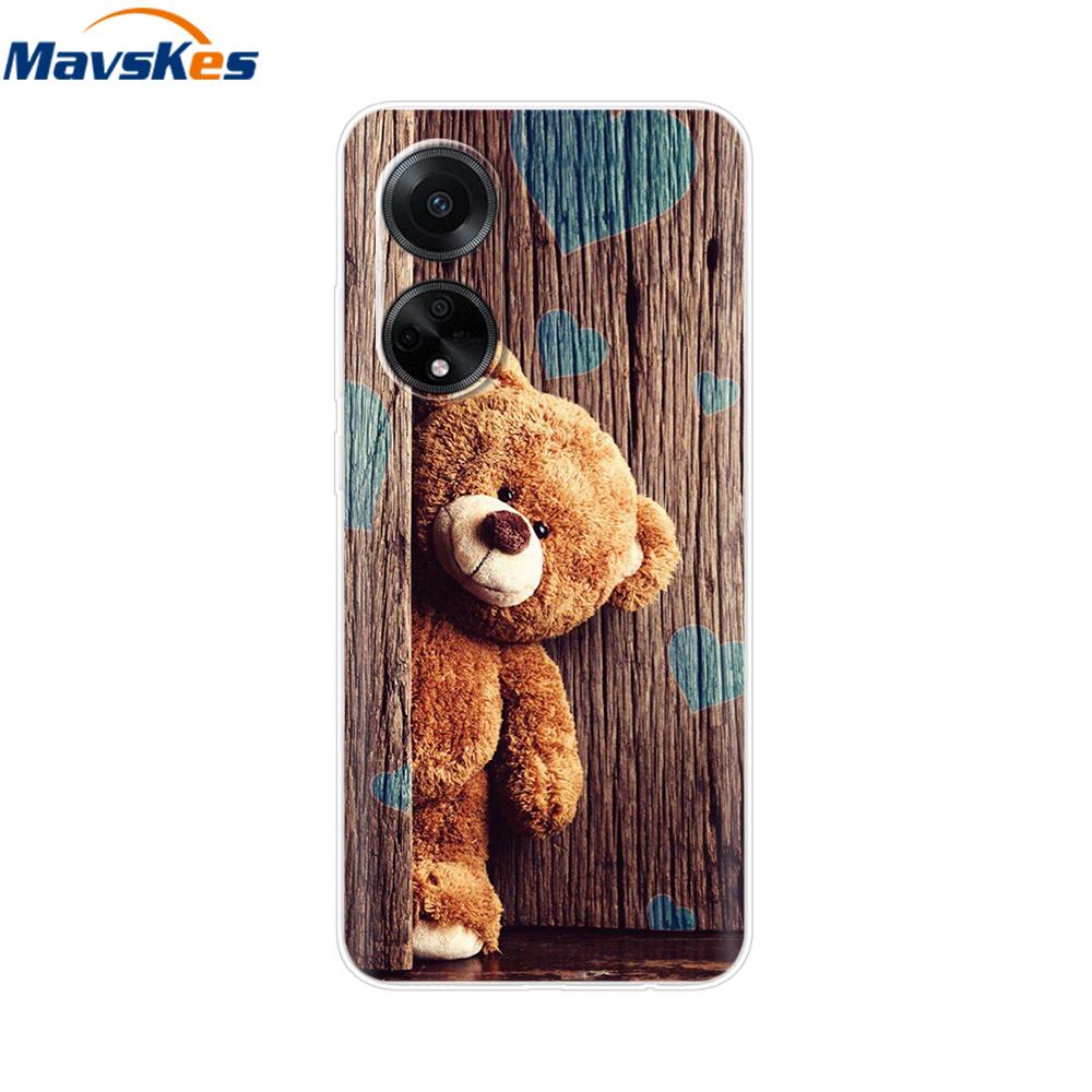 Phone Case For OPPO A98 5G Case CPH2529 Bumper Cute Cartoon Soft Silicone Back Cover for Oppo A98 5G A 98 OPPOa98 Fundas Coque