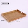 MOLUONA Rectangular Bamboo Wood Serving Tray