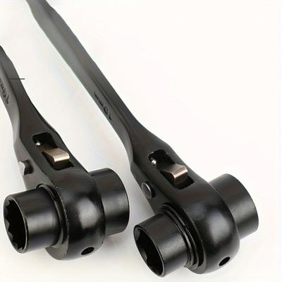 1 Piece Extra Durable Ratchet Wrench - Multi-Function Two-Way Gear, Universal Double-Ended Wrench, Quick Release Socket, Smooth Ratchet Mechanism