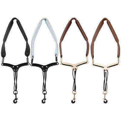 Saxophone Strap Adjustable Neck Strap Saxophone Harnesses Leathers Padded Soft Neck Slings Comfortable and Breathability