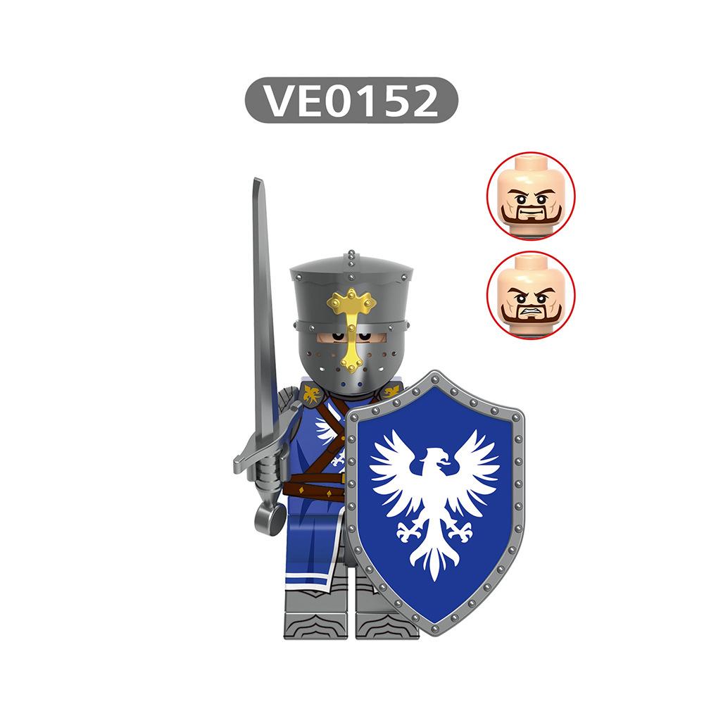 Medieval series soldier puzzle building block toy figurine-V1007