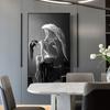 Modern Black And White Angel Wings Anime Poster Canvas Painting Art Wall Pictures for Girls Room Child Bedroom Living Room Decor