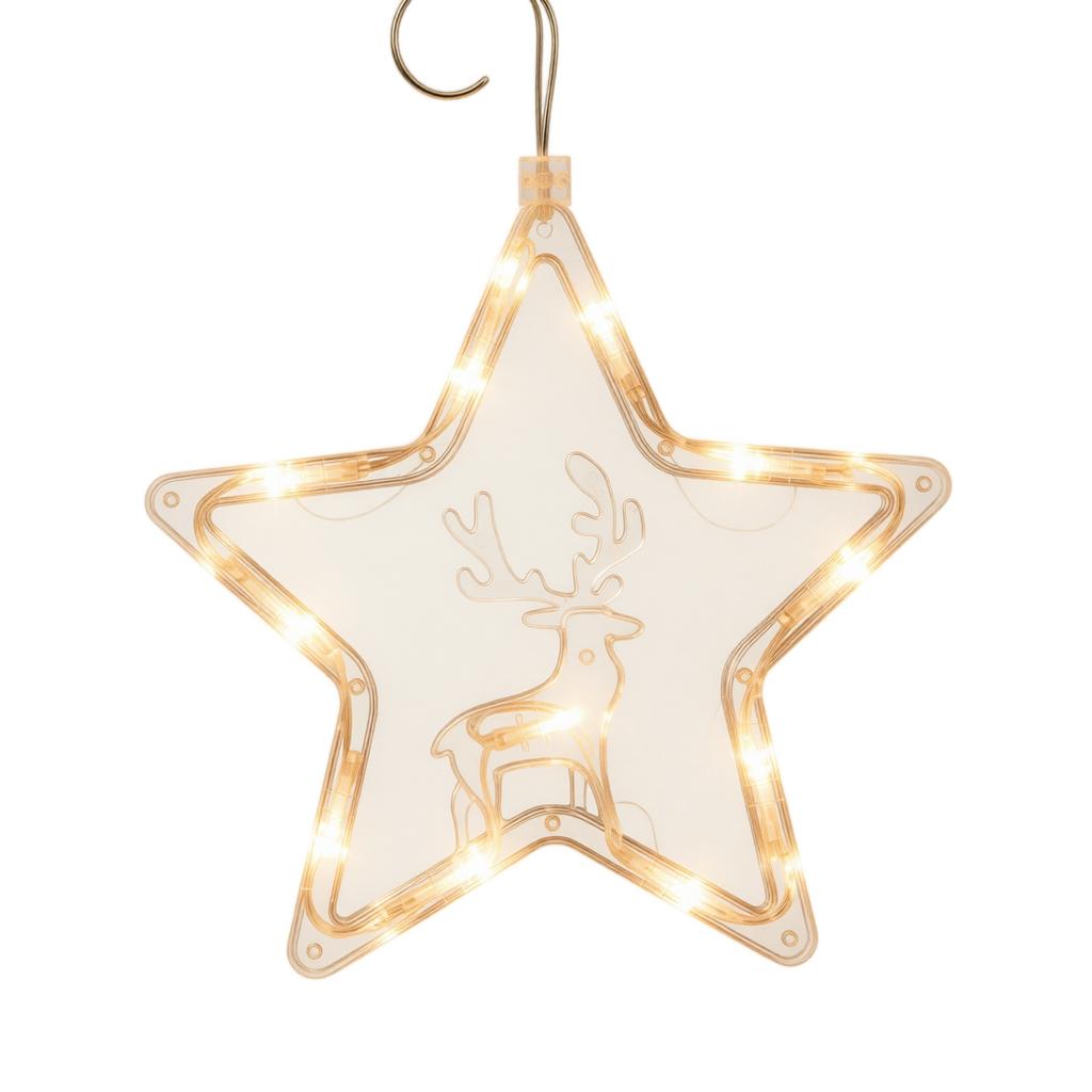 Christmas Tree Decorative Suction Cup Lights, Colorful String Lights with, Flashing and Timer Modes, 3 AAA Battery Operated