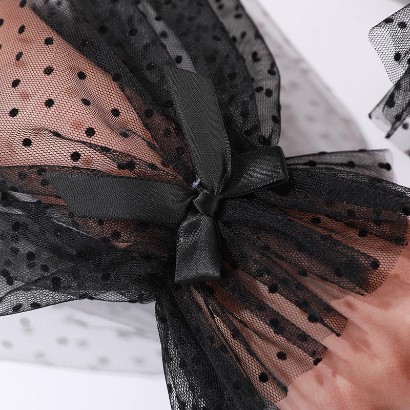 Breathable Vintage Fingerless Mesh Lace Gloves for Women - Thin Half Sleeve Bridal Wedding Dress Accessory