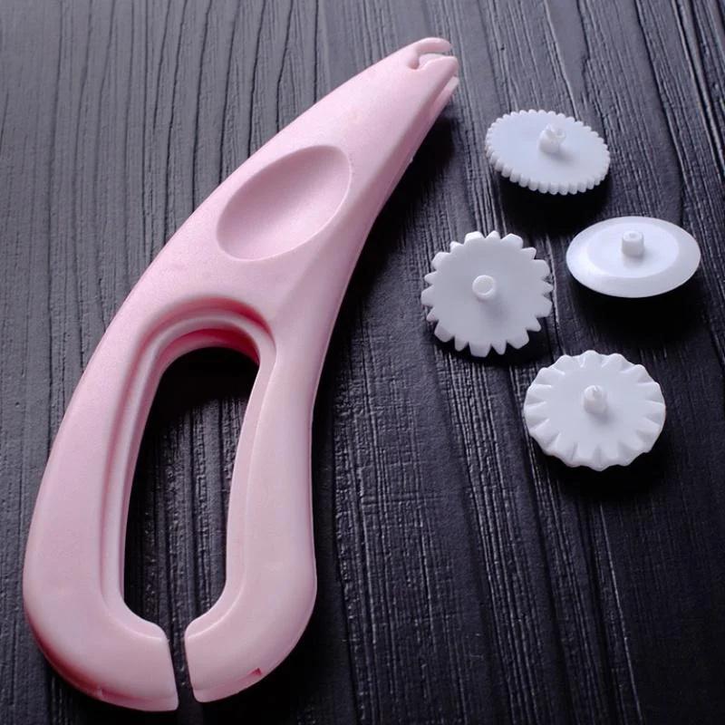 

1 набор инструментов для выпечки своими руками, новые изогнутые инструменты для резки и тиснения, роликовые инструменты для резки и тиснения помадки 1set