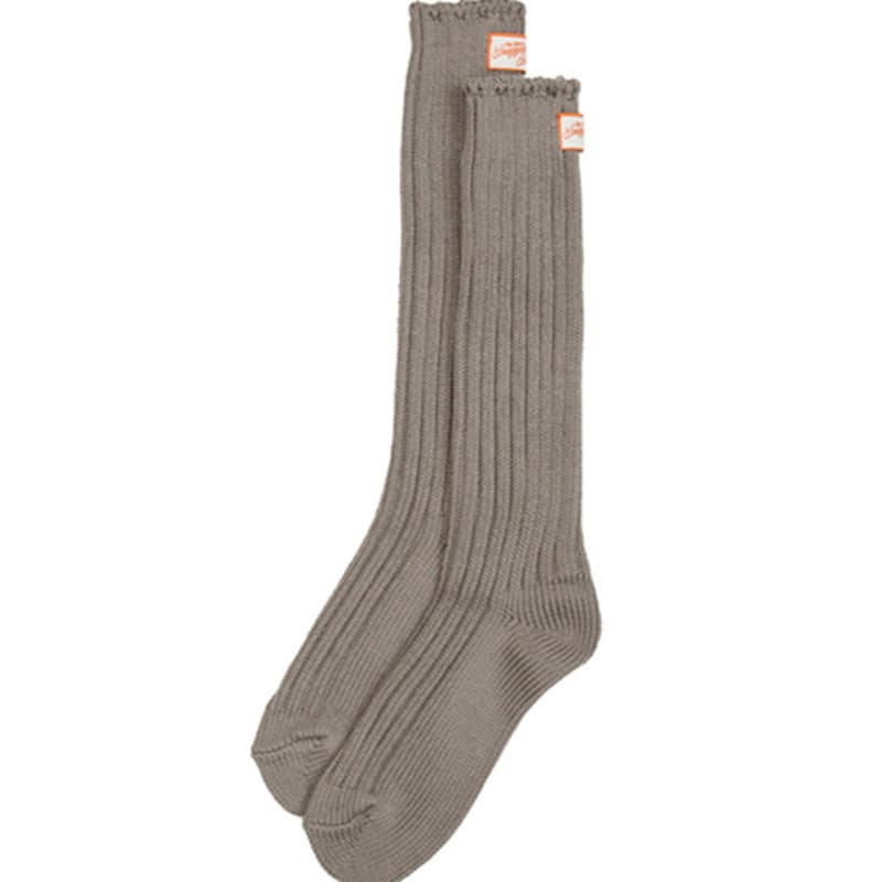 SNUGGIEST Chunky Cotton Winter Knit Socks [Misty Brown]