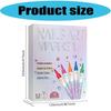 12Pcs Double Ended Nail Art Markers 12 Vibrant Color Precisions Tips for Creative Designs Easy Application Long Polish