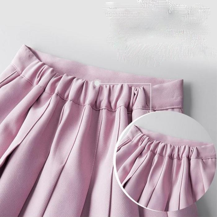 Sommar Vardaglig 4-8 10 12 År Barn Skola Enfärgad Träning Danskjol med Shorts Plisserad Rutig Kjol för Babyflicka
