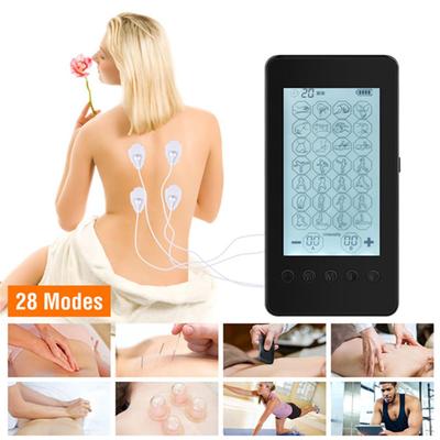 Masseur à écran tactile 28 modes appareil de physiothérapie méridienne EMS masseur cervical et lombaire à domicile, pour la thérapie de soulagement de la douleur