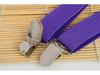 Unisex British Purple 2.5cm Y-Back Elastic Suspenders
