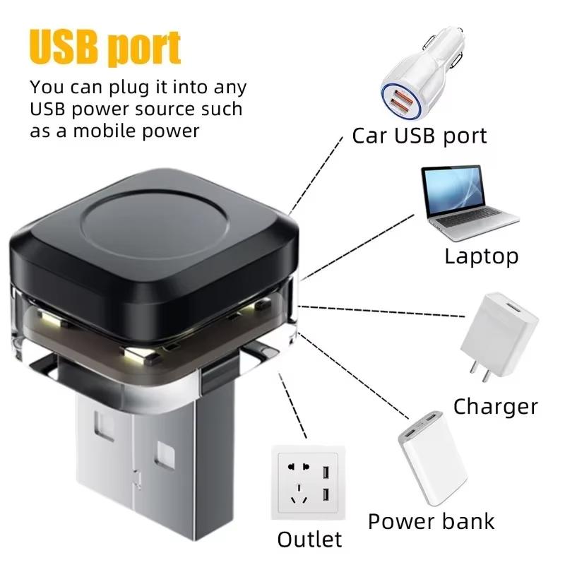 New Car USB Ambient Light Mini LED Decorative Atmosphere Lamps for Auto Interior Environment Light Auto Reading Lamp Plug Play