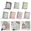 Clear Photo Album Case With Zippered Closures PVC Binder 6 Rings Cover For Kpop Fan Small Card Organization Protectors