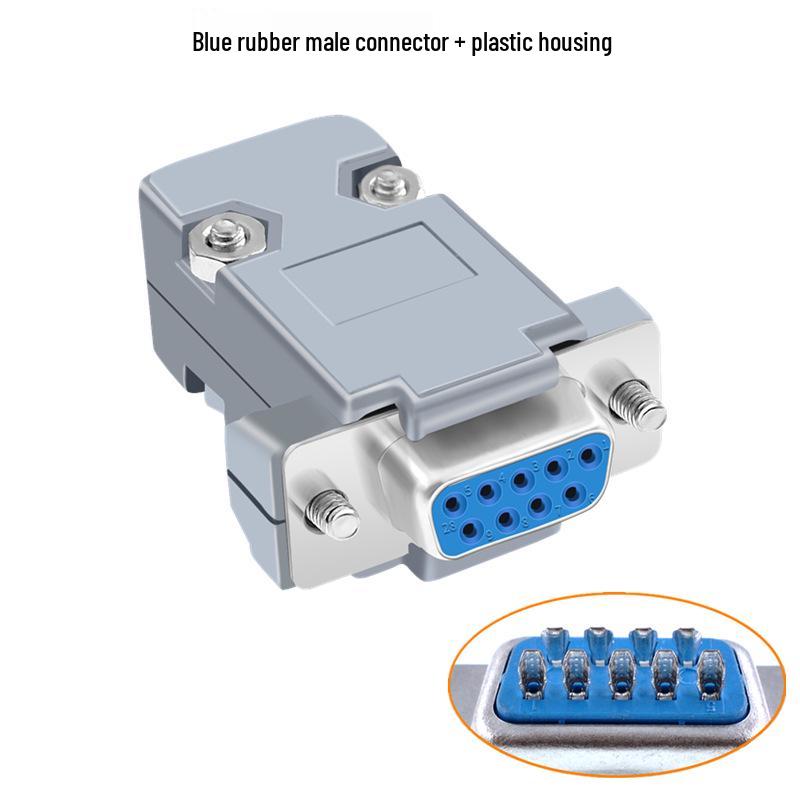 DB9 Female-to-Male 9-Pin Solder Type RS232/485 Serial Connector Plug