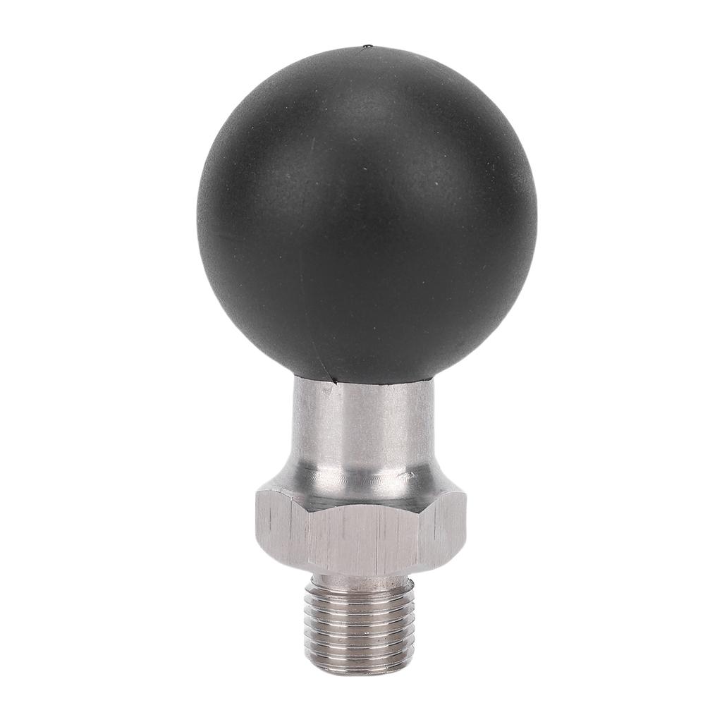 1.5 Inch Ball Head with 1 2 Thread Stainless Steel Screw Rod Rubber Ball Mount Use with Connecting Rod and Base