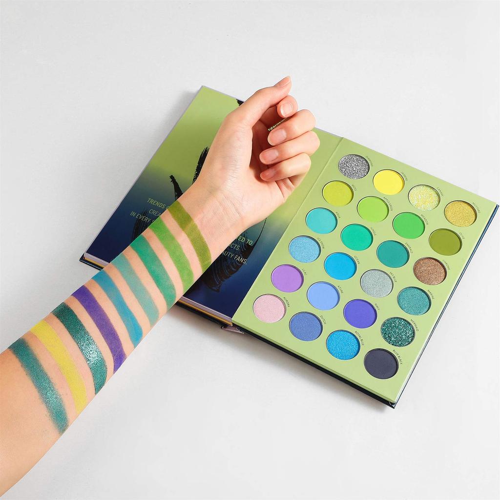 eyeshadow pearly matte and powder 72-color palette, high-gloss eyeshadow, waterproof, sweat-proof, long-lasting, pigmented, smudge-resistant
