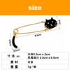 Rubonarie Safety Pins, Cute Brooch Pins, Cat Tail Accessories, for Stoles, Quilts, Ponchos, Shawls, 10-Piece Set (White and Black)