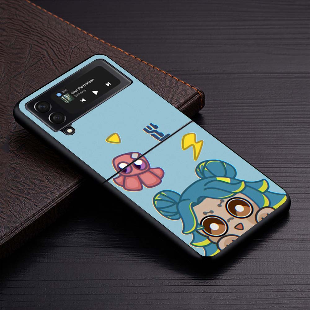 Game Valorant Cute Phone Case For Samsung Galaxy Z Flip3 Flip4 Flip5 Flip6 Flip7 For Z Flip 7 6 5 4 3 5G Hard Folding Cover Gala
