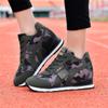 2025 Spring New Korean Version Inner Height Increase Women's Shoes Camouflage Casual Sports Shoes Thick Sole Height Increase Lightweight Student Shoes