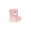 UGG Leather Round Toe Buckle Low Top First Walker Shoes Baby shoes Pink 1143656T-PINK