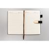Gift Set: Black, Elegant A5 Lined Notebook and Pen with Black Ink - Peterson