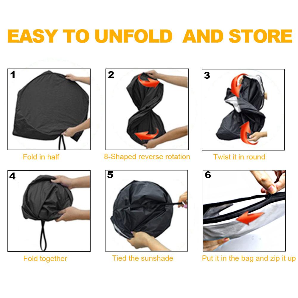 For Hyundai Kona 2025-2025 Car Windshield Sunshade Sun Shade Foldable Reflective UV Sun Shield Sunshade Protect Car Accessories