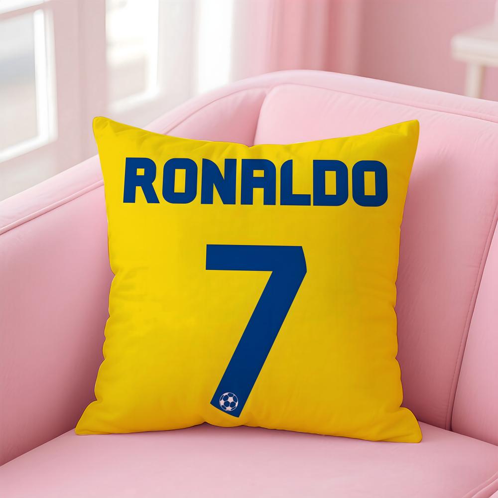 

CR7 CCristiano RRonaldoS Cushion Cover Pillow Case Soft Friendly Fabric Concealed Zipper 30X30cm