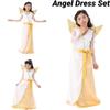 Princess Dress For Girls Elegant White Angel Costume For Children's Performances