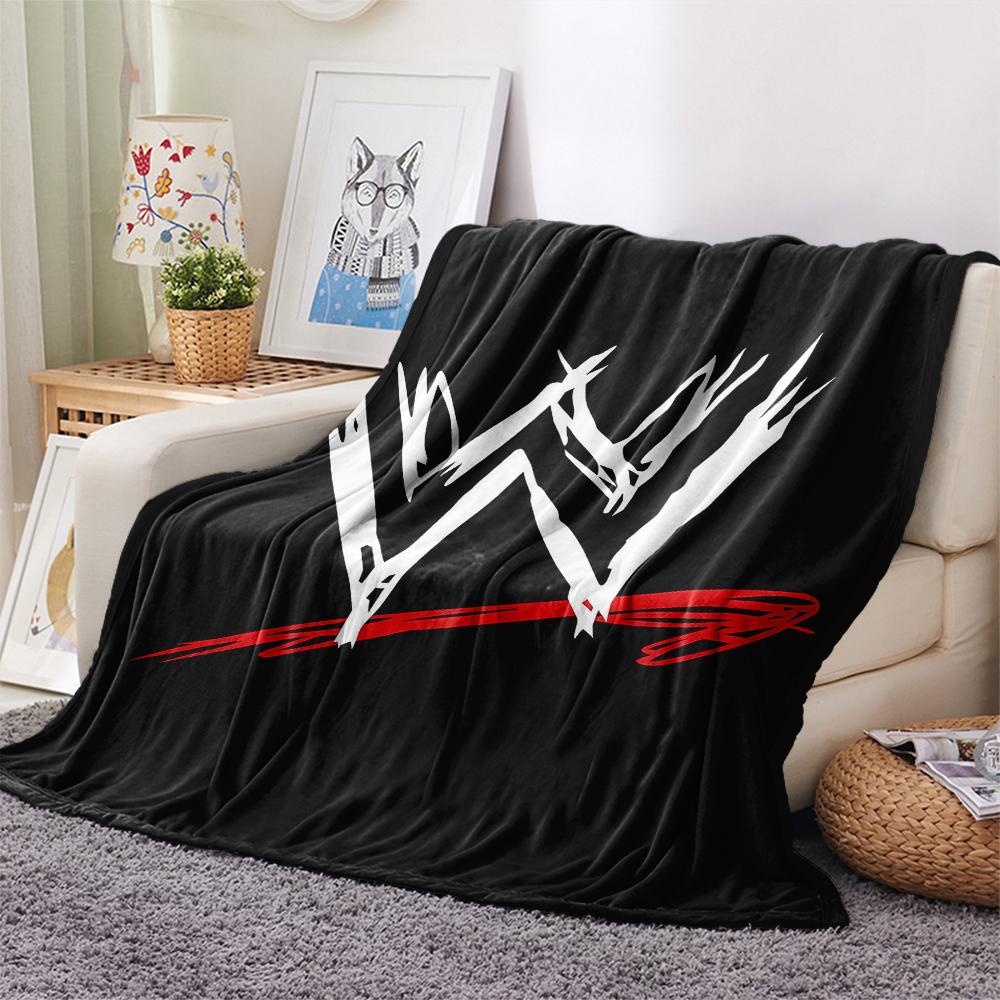 1PC WWE Print Flannel Blanket, High quality All Seasons, Home Decor, Warmth and Comfort, Perfect for Christmas Gifts