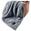 WarmSky Car Heated Blanket 40×30inch 100*75CM Plush Flannel Electric Throw with 9-Level Temperature Settings 8-Hour Auto